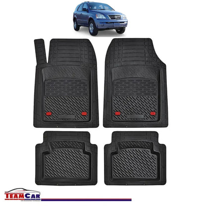 Covorase Auto TeamCar® Tip Tavita Compatibile Kia Sorento Generatia I (2002–2009) Negru Material Rezistent - 221.ro