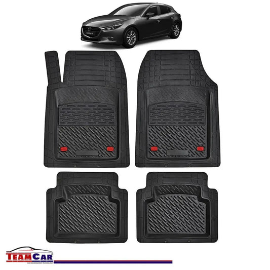 Covorase Auto TeamCar® Tip Tavita Compatibile Mazda 3 Generatia III (2013–2019) Negru Material Rezistent - 221.ro