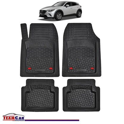 Covorase Auto TeamCar® Tip Tavita Compatibile Mazda CX-3 Generatia I (2015–2021) Negru Material Rezistent - 221.ro