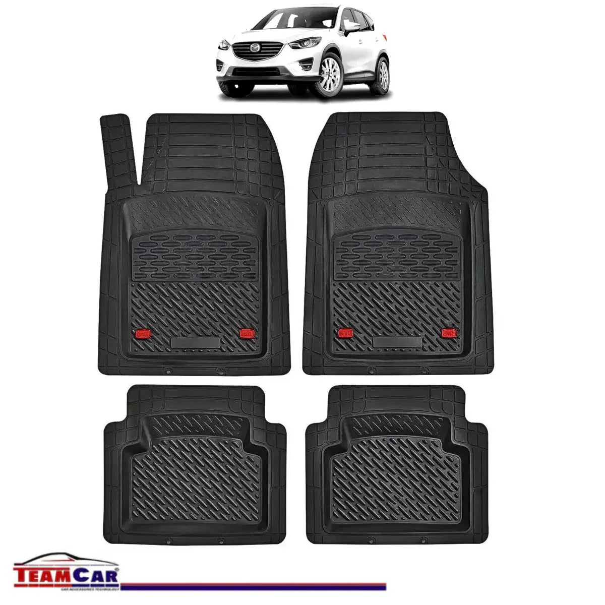 Covorase Auto TeamCar® Tip Tavita Compatibile Mazda CX-5 Generatia I (2012–2017) Negru Material Rezistent - 221.ro