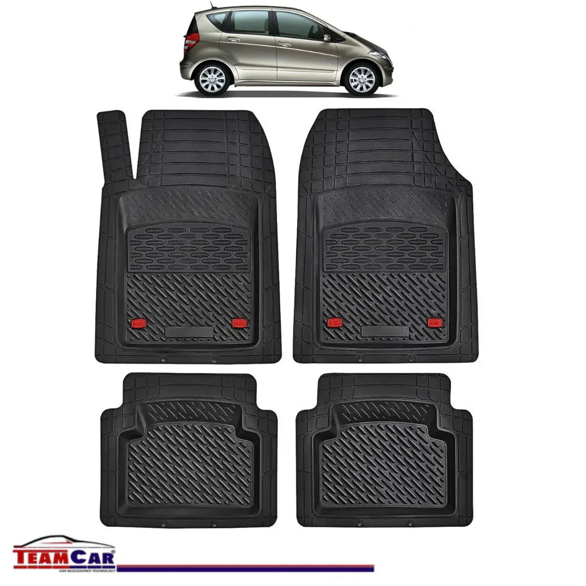 Covorase Auto TeamCar® Tip Tavita Compatibile Mercedes-Benz A-Class W169 Hatchback (2004–2012) - 221.ro