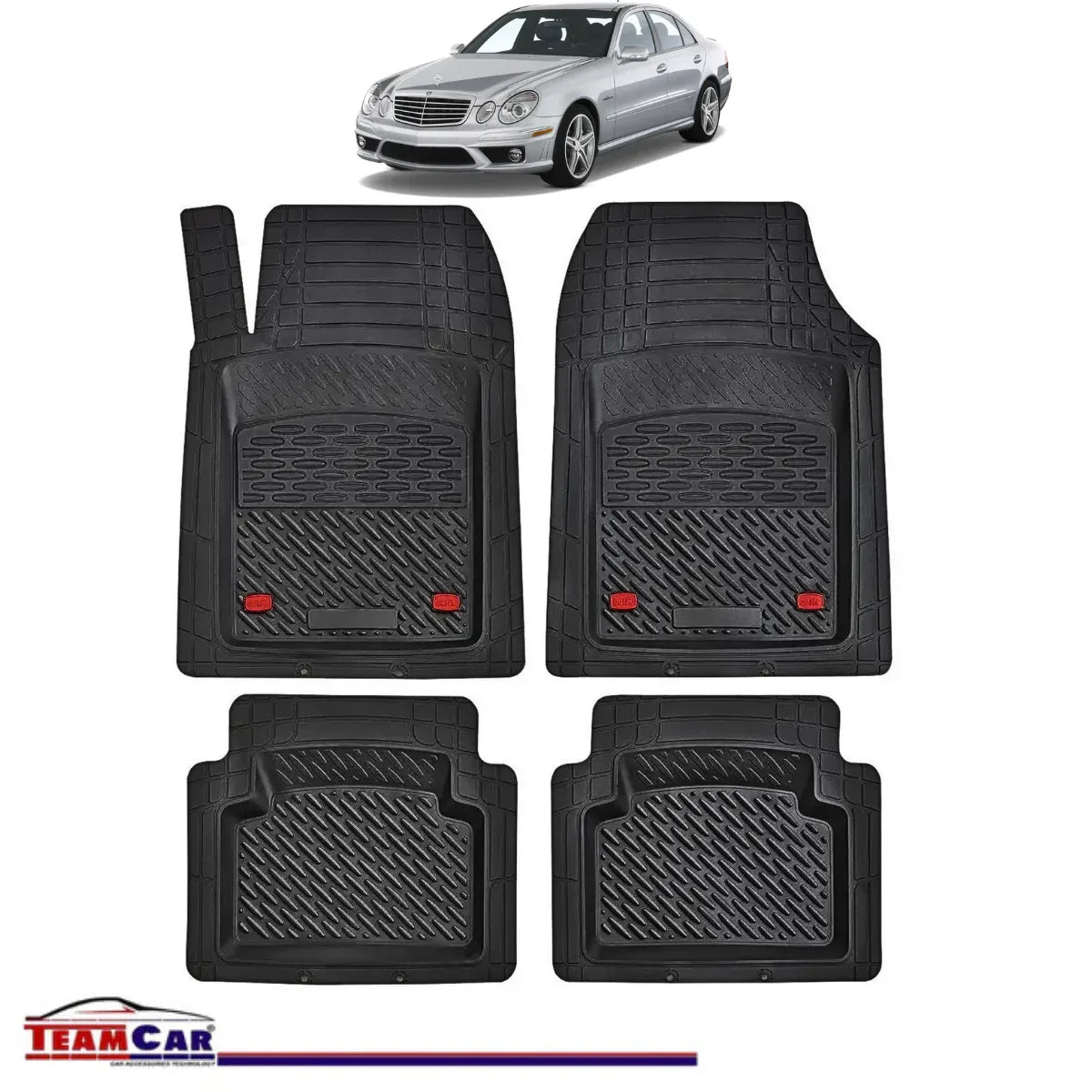 Covorase Auto TeamCar® Tip Tavita Compatibile Mercedes-Benz E-Class W211 Sedan (2002–2009) - 221.ro