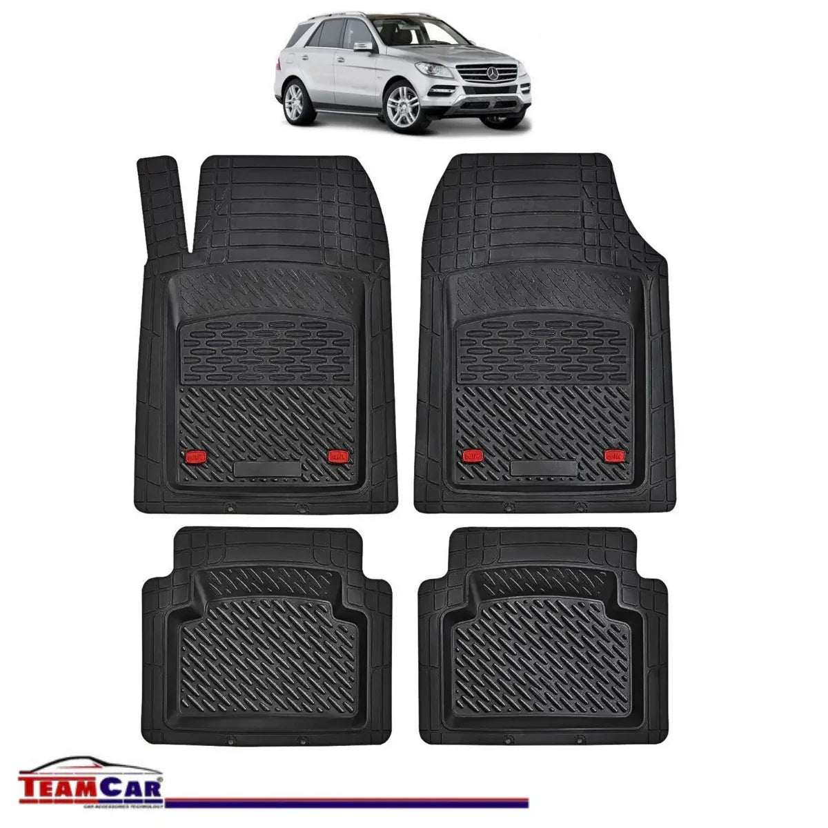 Covorase Auto TeamCar® Tip Tavita Compatibile Mercedes-Benz GLE W166 SUV (2011–2019) - 221.ro