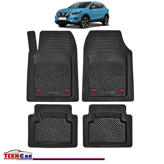 Covorase Auto TeamCar® Tip Tavita Compatibile Nissan Qashqai J11 (2013–2021) Negru Material Rezistent - 221.ro