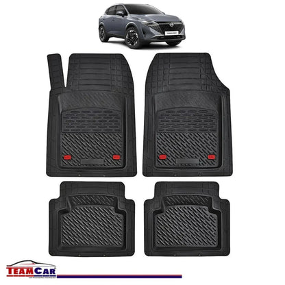 Covorase Auto TeamCar® Tip Tavita Compatibile Nissan Qashqai Generatia J12 (2021–prezent) Negru Material Rezistent - 221.ro