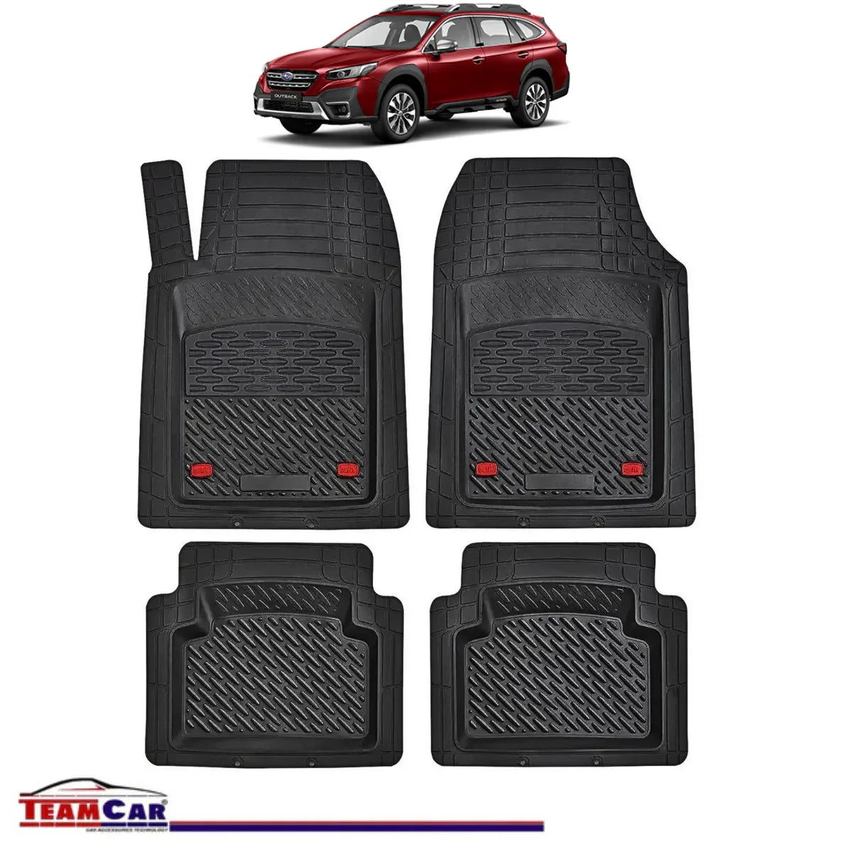 Covorase Auto TeamCar® Tip Tavita Compatibile Subaru Outback VI (2020+) Negru Material Rezistent - 221.ro