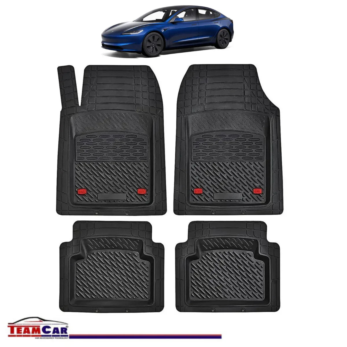 Covorase Auto TeamCar® Tip Tavita Compatibile Tesla 3 2017–2024 - 221.ro