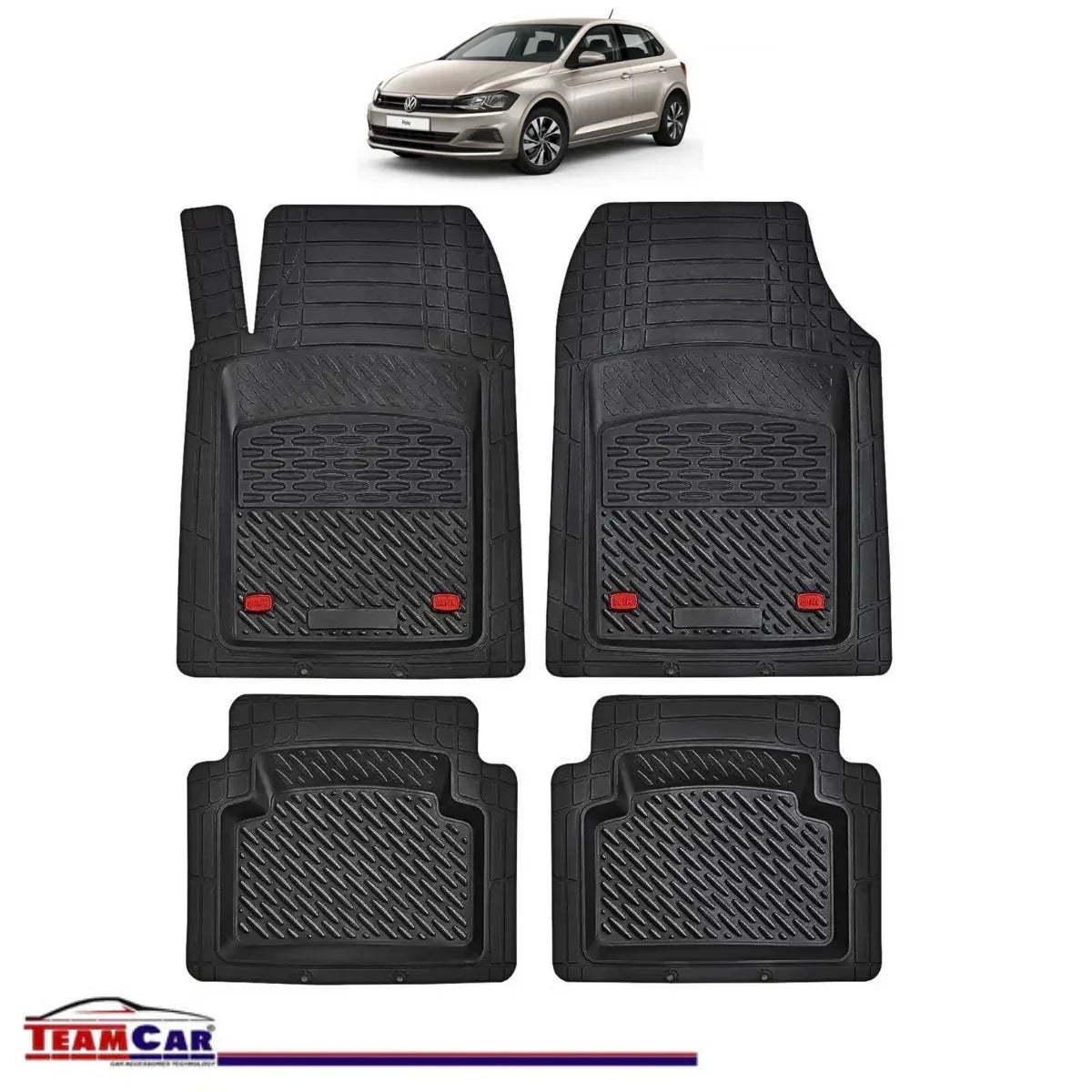 Covorase Auto TeamCar® Tip Tavita Compatibile Volkswagen Polo Mk6 (AW) Hatchback 5 uși (2017–2025) - 221.ro