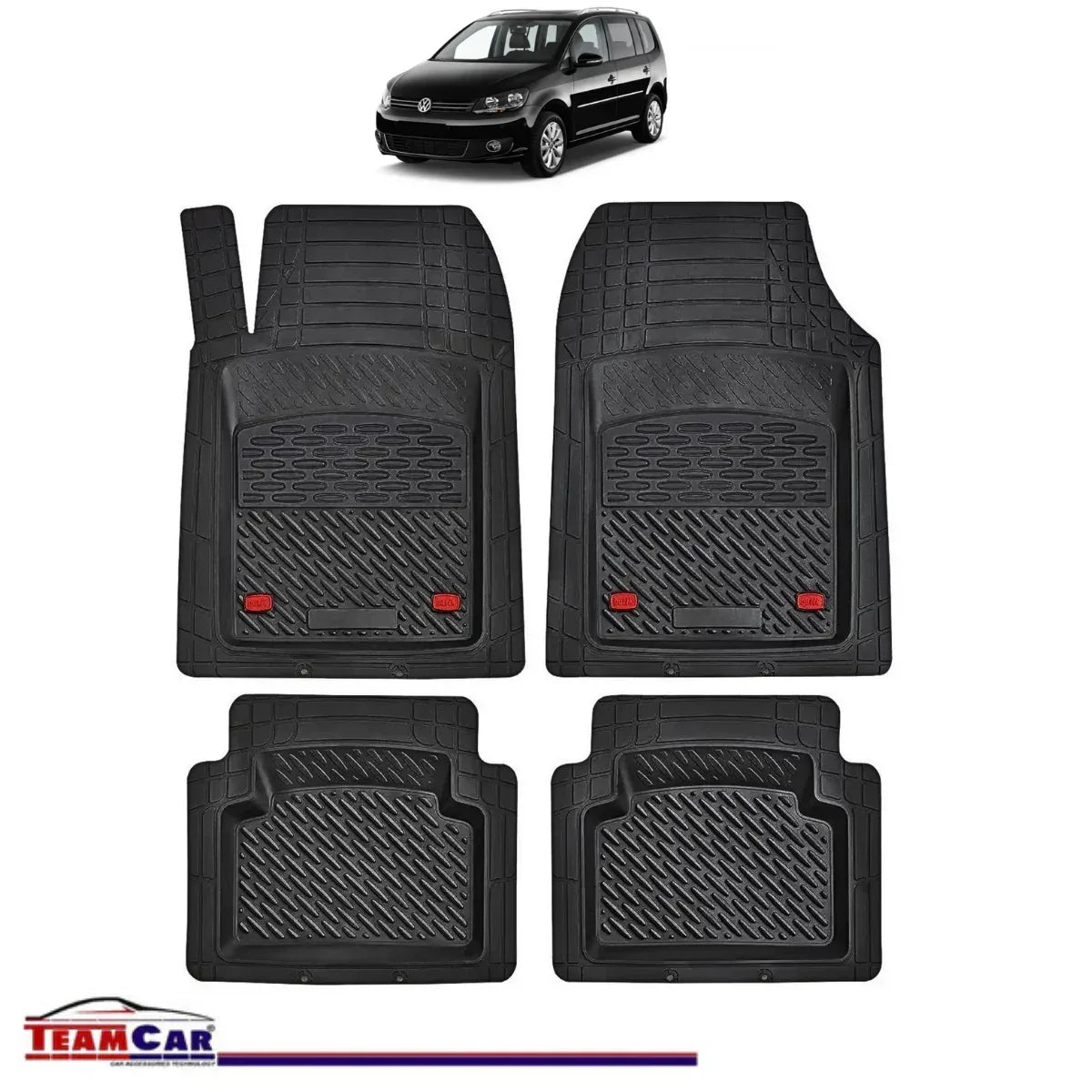 Covorase Auto TeamCar® Tip Tavita Compatibile Volkswagen Touran 1T MPV (2003–2015) - 221.ro