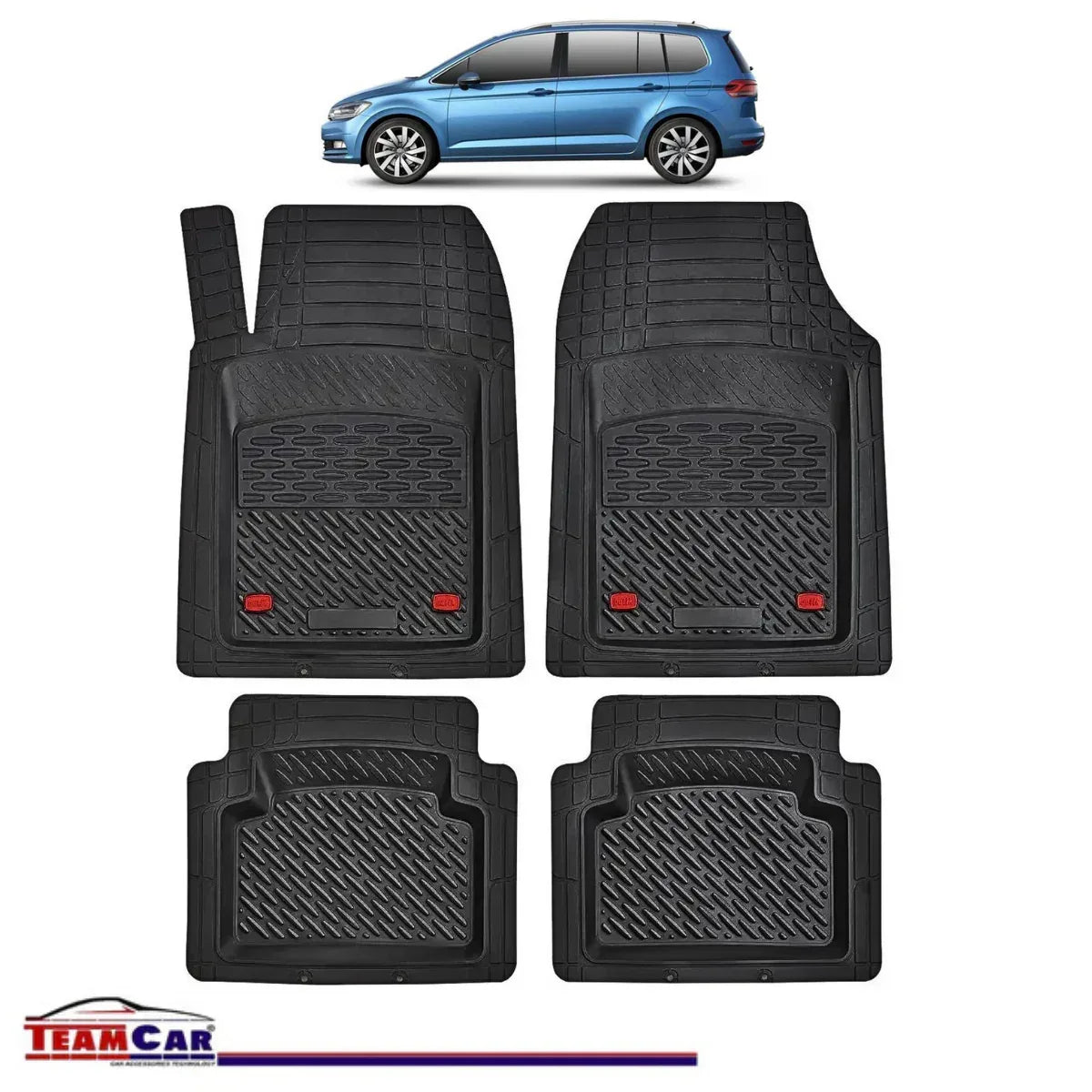 Covorase Auto TeamCar® Tip Tavita Compatibile Volkswagen Touran 5T MPV (2015–2025) - 221.ro