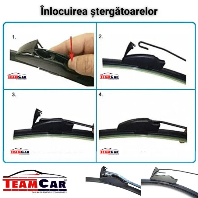 Stergatoare Opel Astra H (2004–2010) TeamCar® Flat – Set fata - 221.ro