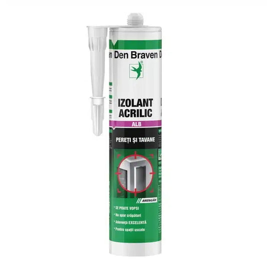 Etansant acrilic Acryl-W, alb 280ml Den Braven / D12002204