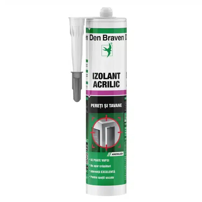 Etansant acrilic Acryl-W, gri 280ml Den Braven / D12003704