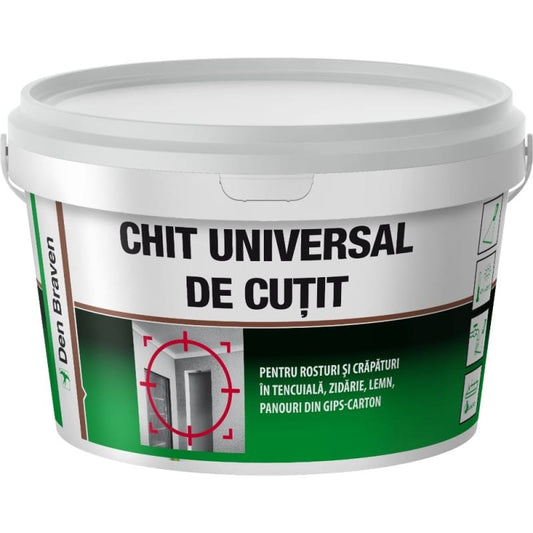 Chit universal de cutit pentru interior, Den Braven alb, 4,5 kg / D123456