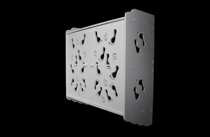 Dulapior cu 2 rafturi si cuier, Naimeed D130 PVC, culoare Alb, 59 x 58 x 22 cm