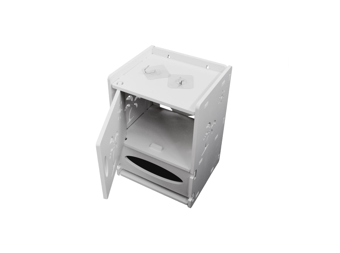 Dulapior cu raft si compartiment hartie, D152, 23*33*20 cm