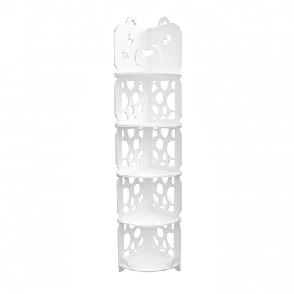 Coltar cu 5 rafturi pentru baie, D155, 21*119,5*22 cm