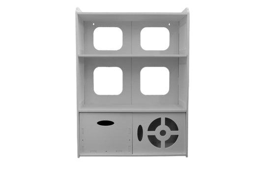 Dulapior cu 3 rafturi, Compartiment hartie si sertar, D171, 48*65*23 cm