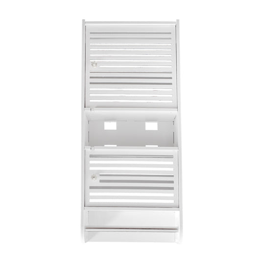 Dulapior cu 2 rafturi si doua usi, Naimeed D173 PVC, culoare Alb, 70 x 30 x 14 cm