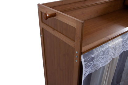 Pantofar din bambus, 10 rafturi, 100*130.5*28 cm, D189