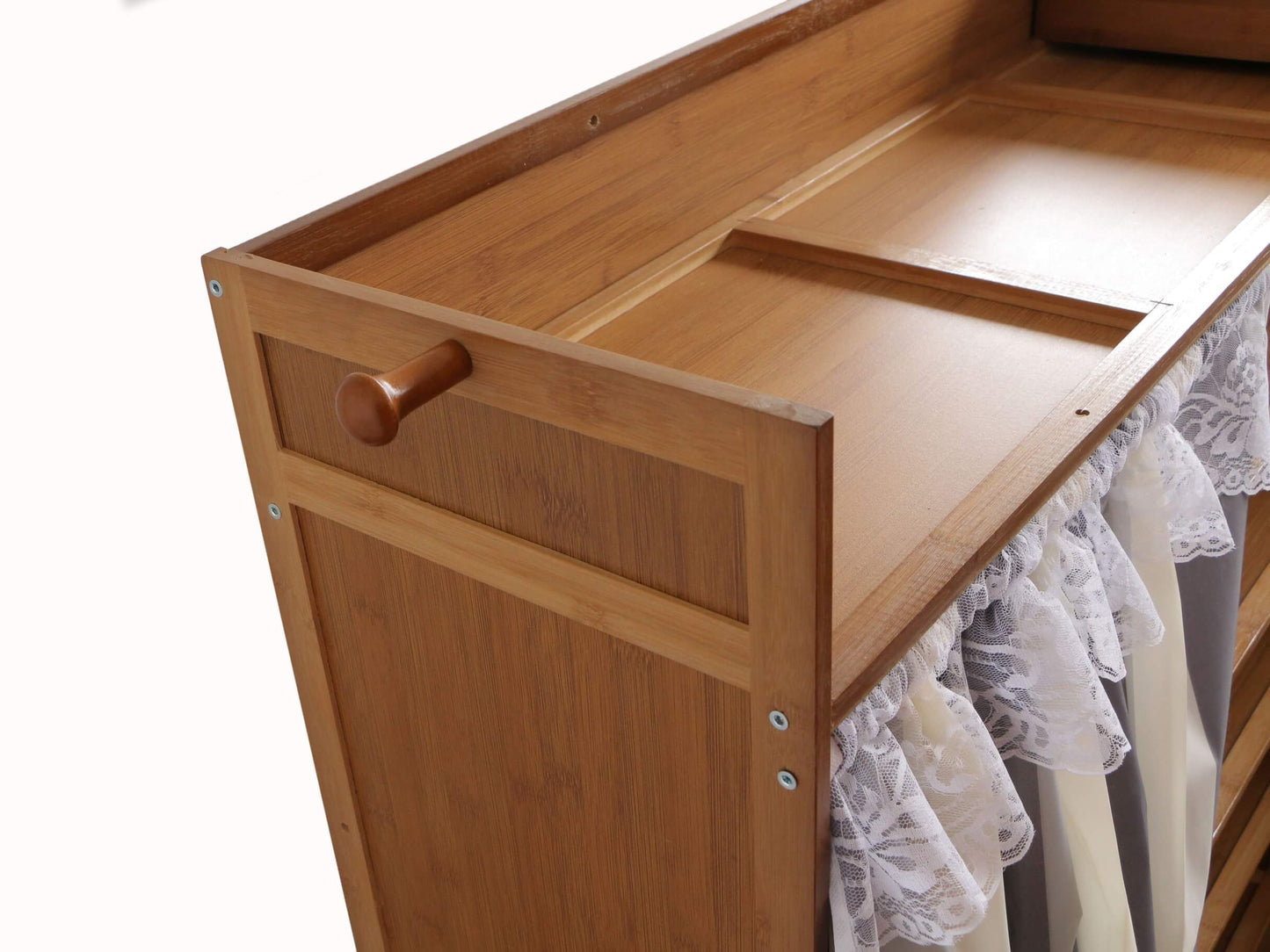 Pantofar din bambus, 7 rafturi, 102*126.5*28 cm, D193
