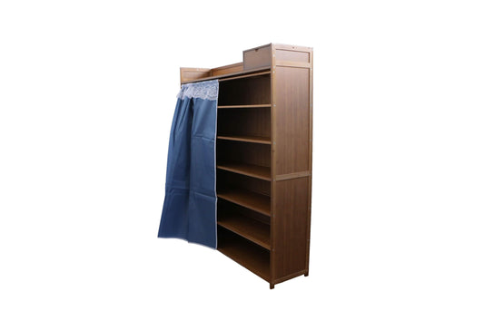 Pantofar din bambus, 7 rafturi, 102*126.5*28 cm, D196
