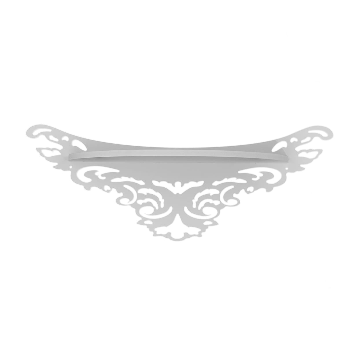 Set oglinda cu etajera, D24, culoare Alb, 65 x 41 cm