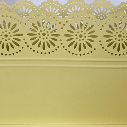 Vas decor din metal, Naimeed D2602, Galben, 130x275x135mm