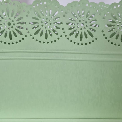Vas decor din metal, Naimeed D2602, Verde, 130x275x135mm