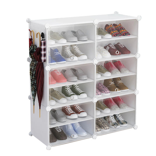Pantofar Modular, 12 Compartimente, D2662W, Alb