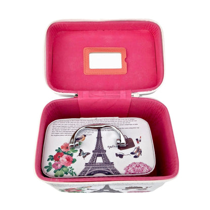 Set 2 Genti pentru cosmetice, Naimeed D269, Paris Negru