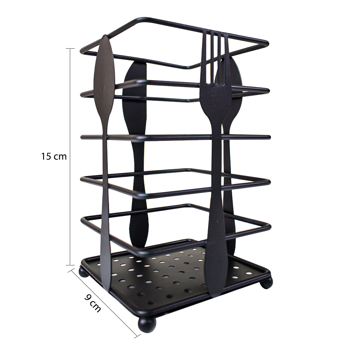 Suport tacamuri din metal, Naimeed D2722, Negru