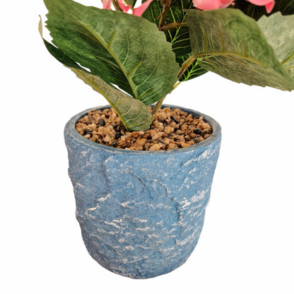 Floare artificiala in ghiveci, Hortensie, Naimeed D2854, 39x39x50cm, Roz