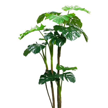 Copac artificial 15 frunze, Monstera fara ghiveci D3065, verde, 160 cm