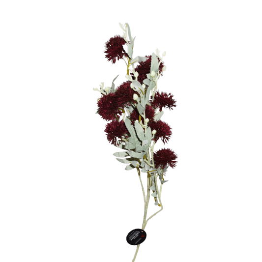 Planta artificiala cu 10 fire, Naimeed D3111, culoare Visiniu, 82 x 30 cm