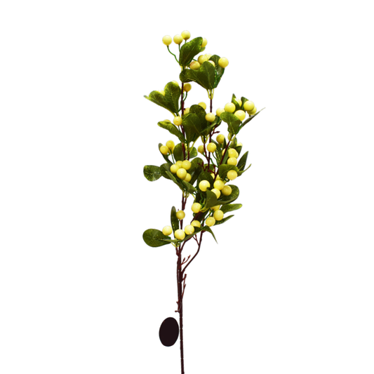 Planta artificiala cu 3 fire, Naimeed D3116, culoare Galben, 101 x 12 cm