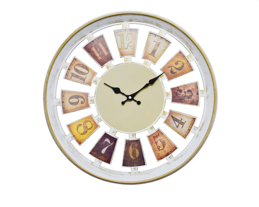 Ceas de perete 48 cm cu mecanism silentios, D3327 ALB