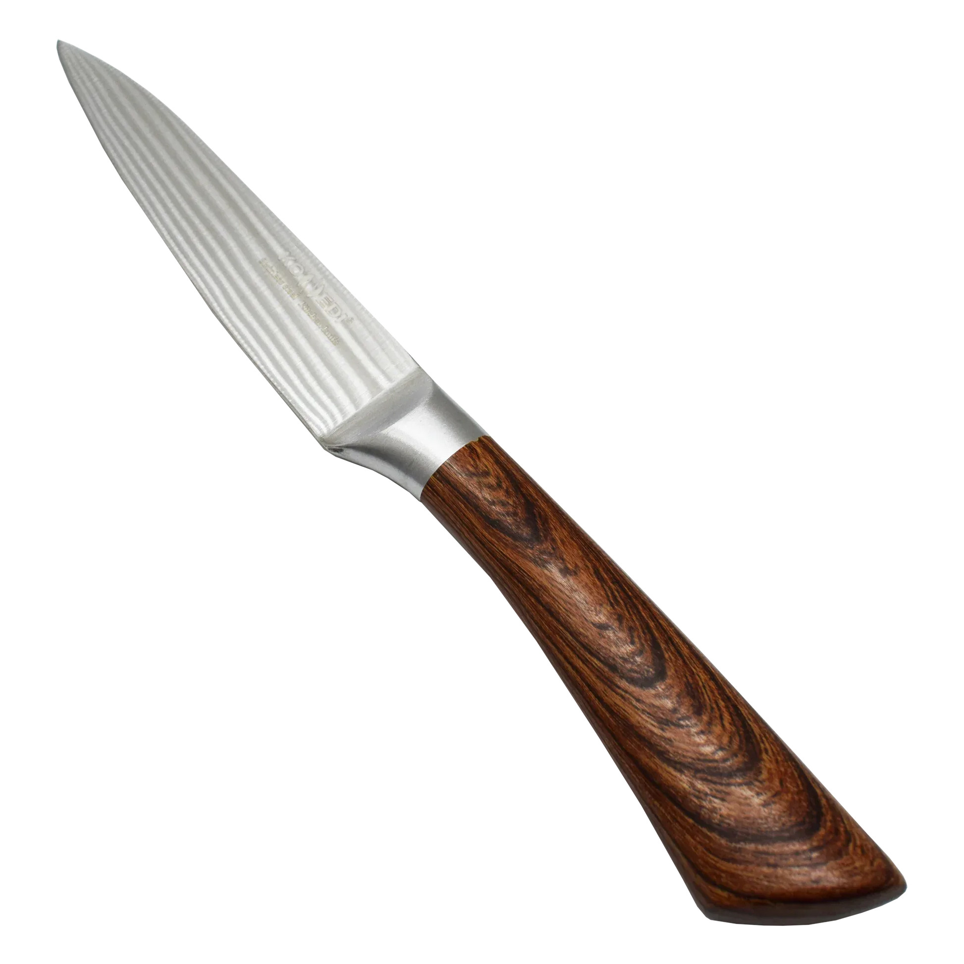 Cutit pentru legume, Naimeed D3362, gama Konedi, otel inoxidabil, maner imitatie lemn, 12.5 cm - 221.ro