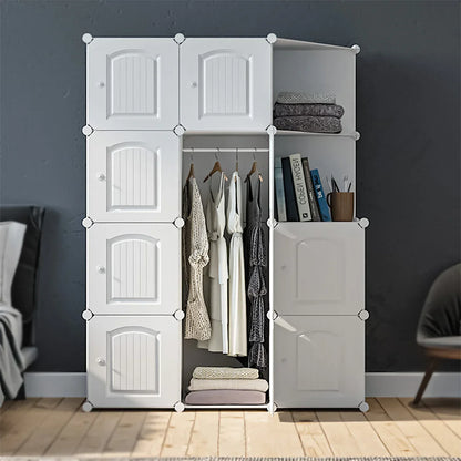 Dulap modular din plastic cu schelet metalic, Naimeed D3378, Alb - 221.ro