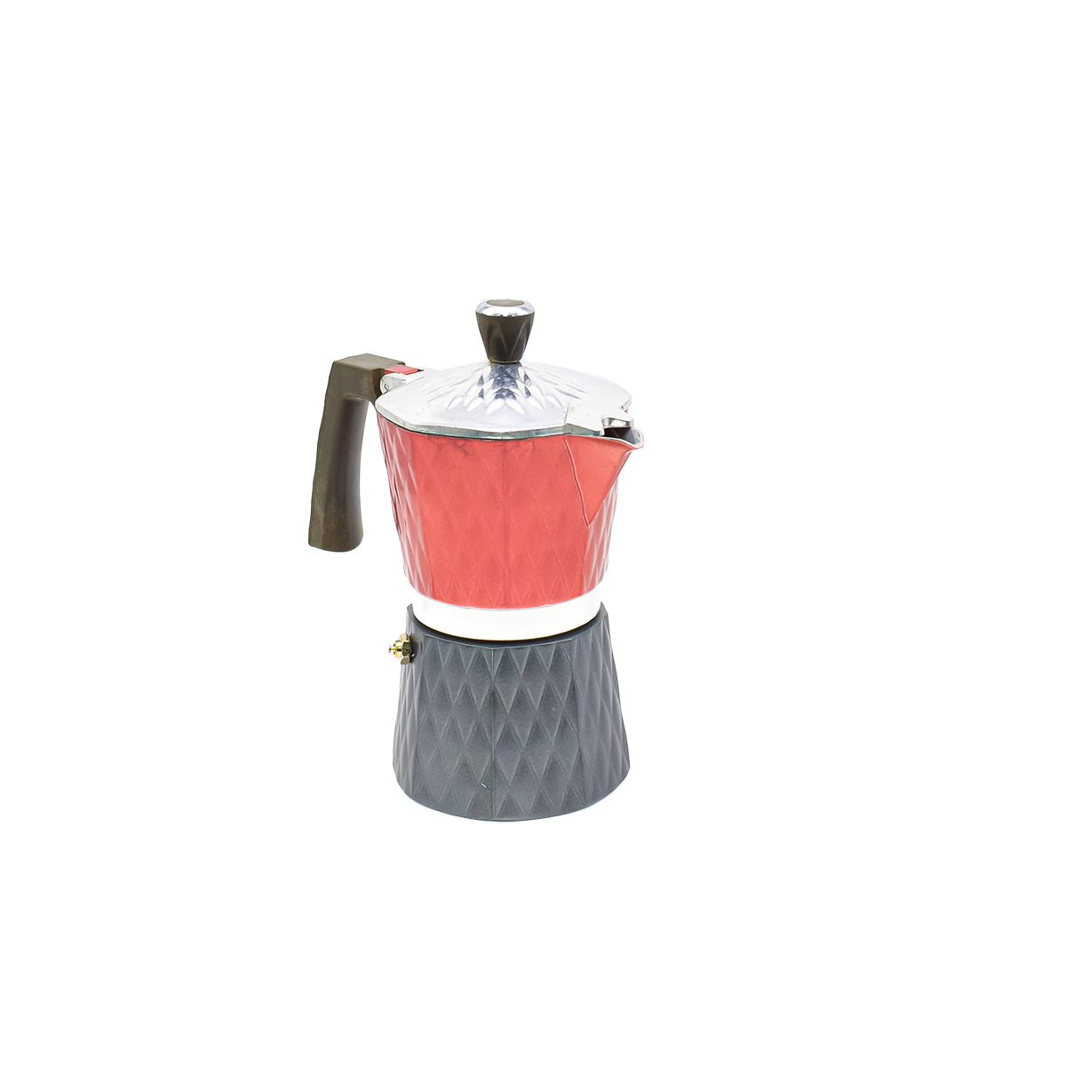 Cafetiera MOKA, 3 cafele, D3406, Rosu/Negru