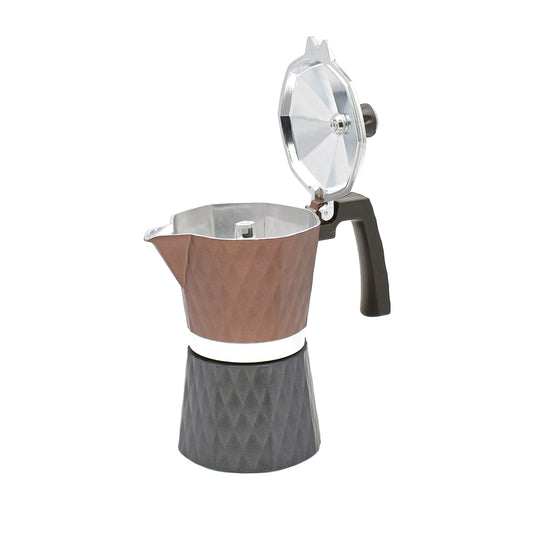 Cafetiera MOKA, 6 cafele, D3407, Maro/Negru