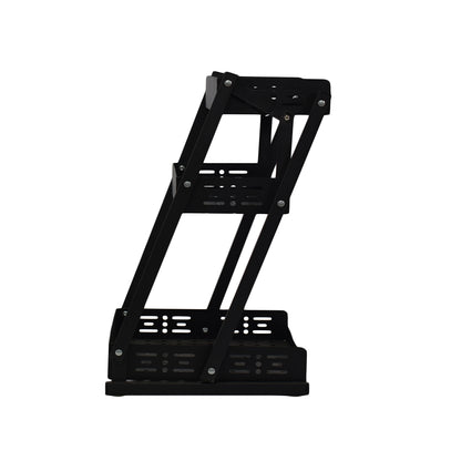 Raft pliabil cu 3 polite, Naimeed D3427, 55x33x30 cm Negru