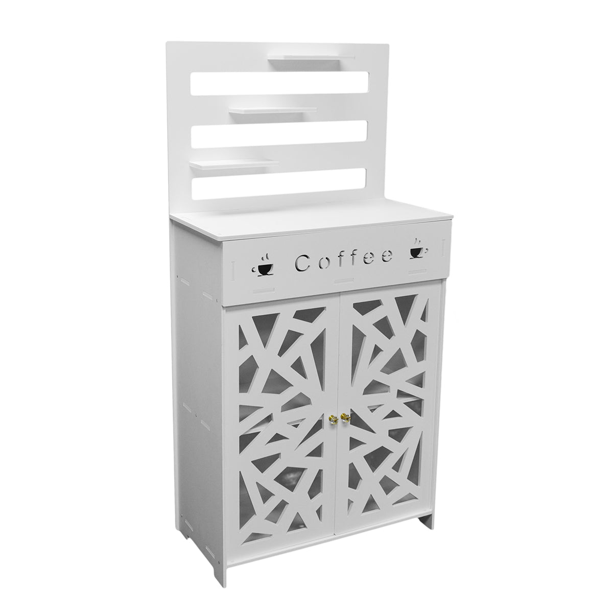 Dulap cu doua usi, Naimeed D3439, culoare Alb, 120 x 60 x 30 cm