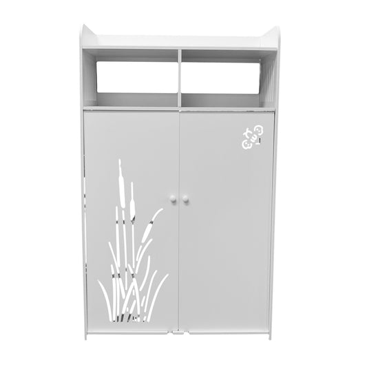 Dulap cu doua usi, Naimeed D3460, culoare Alb, 99 x 60 x 32cm