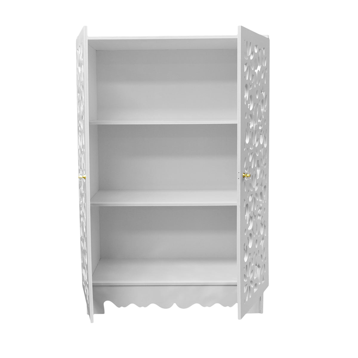 Dulap cu 3 rafturi, Naimeed D3474 culoare Alb, 90 x 62 x 30 cm