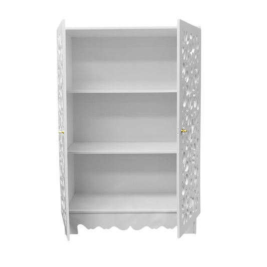 Dulap cu 3 rafturi, Naimeed D3474 culoare Alb, 90 x 62 x 30 cm