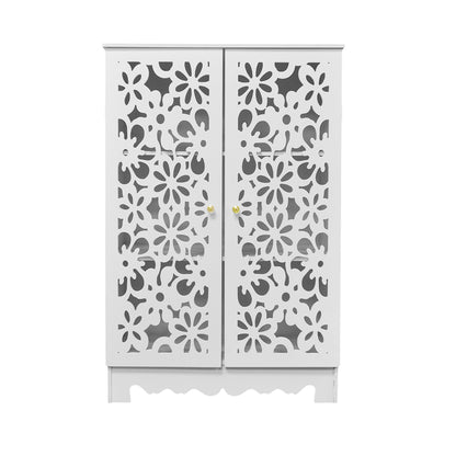 Dulap cu 3 rafturi, Naimeed D3474 culoare Alb, 90 x 62 x 30 cm