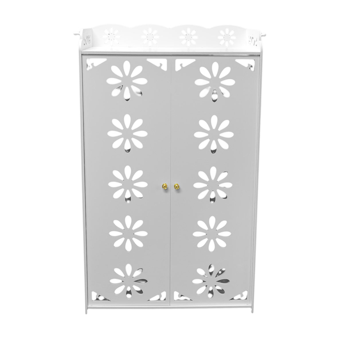 Dulap cu 4 rafturi, Naimeed D3484, culoare Alb, 100 x 60 x 32 cm