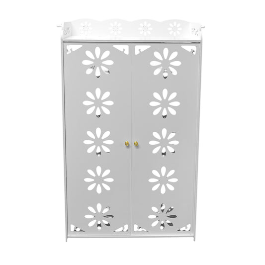Dulap cu 4 rafturi, Naimeed D3484, culoare Alb, 100 x 60 x 32 cm