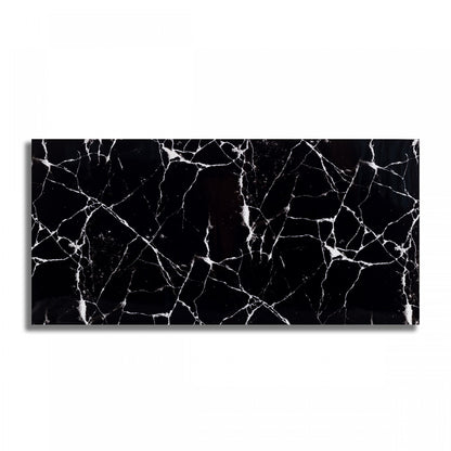 Set 10 panouri decorative, Autoadeziv, suprafata acoperita 1.8 mp, Naimeed D3492, 30x60 cm, Marmura Neagra